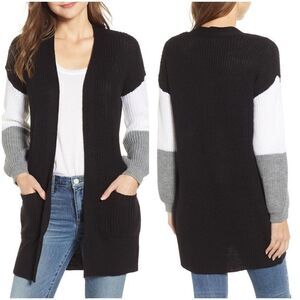 Love by Design Colorblock Cardigan sz Medium